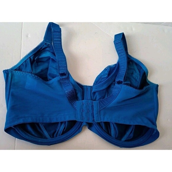 ELOMI Cate Side Support Bra Size 38K Blue Underwired - Picture 6 of 10